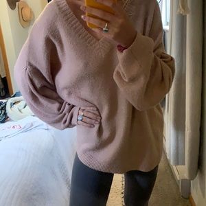 Baby pink oversized sweater